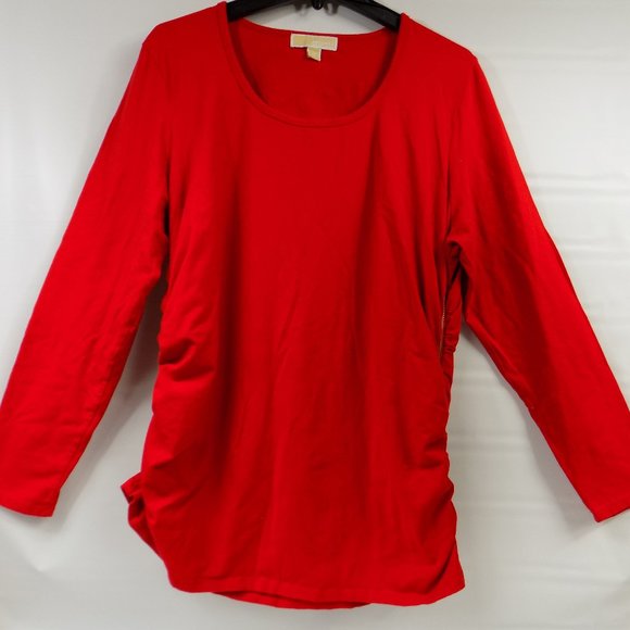 Michael Kors Tops - Michael Kors Long Sleeve Zip Side Long Sleeve Top